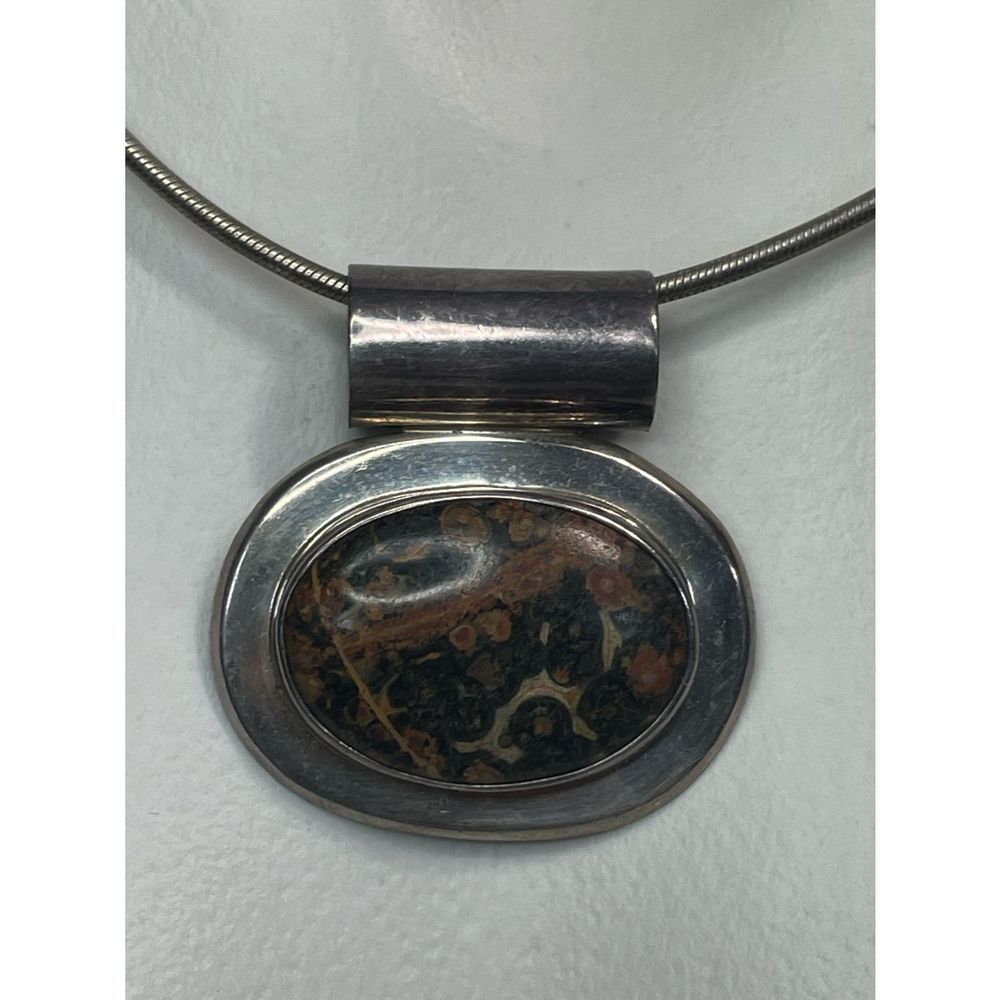 Sterling silver southwestern choker - Picture 2 of 5